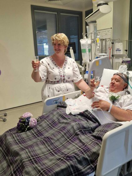 John and Lesley Gallacher were married in a Glasgow hospital wedding as he fought for his life.