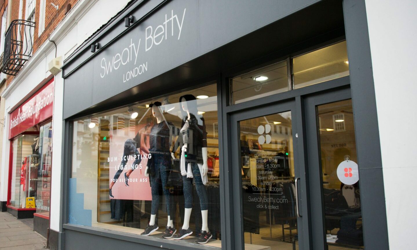 An image of the Sweaty Betty shop in Surrey