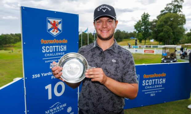 Scottish Challenge golf winner Sam Bairstow. Image: European Challenge Tour/Getty.
