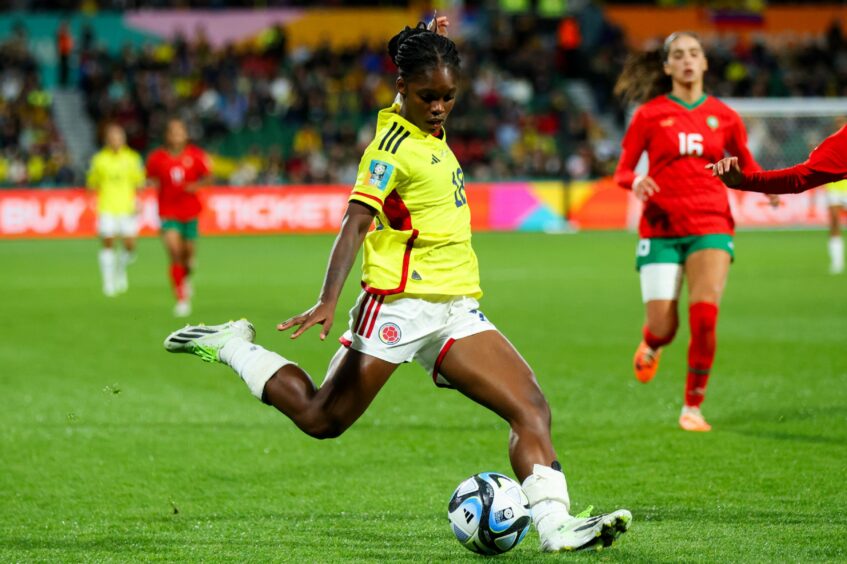 Linda Caicedo of Colombia in action at the Women's World Cup