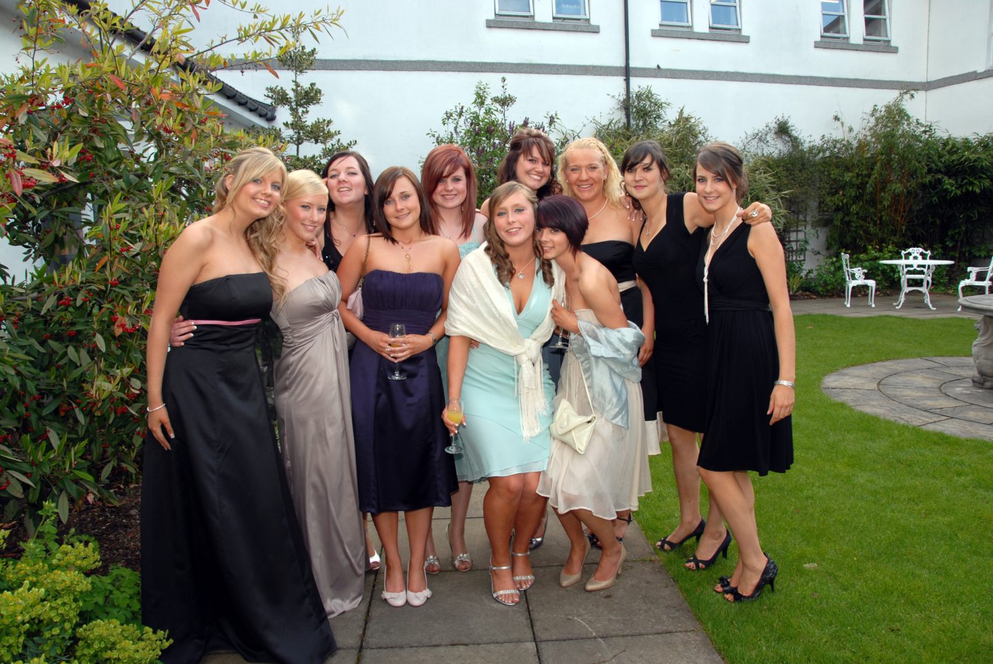Girls at their prom in 2007.