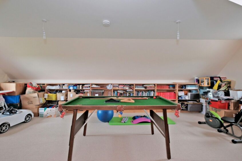 Large games room within the Fyvie house.