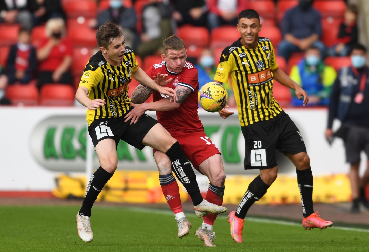 Aberdeen's Jonny Hayes during a Europa Conference League Qualifier against BK Hacken
