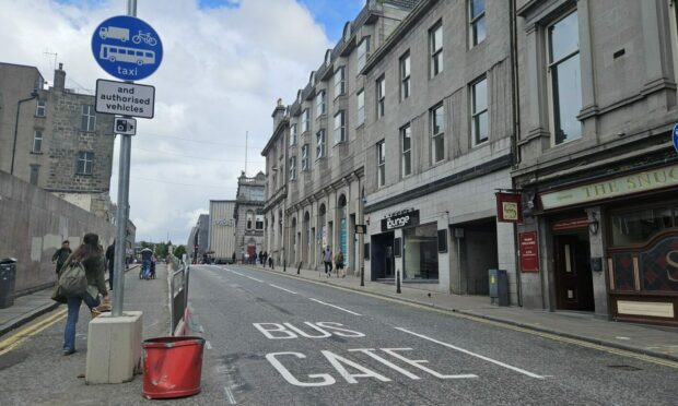 Signs and road markings have been installed on Market Street