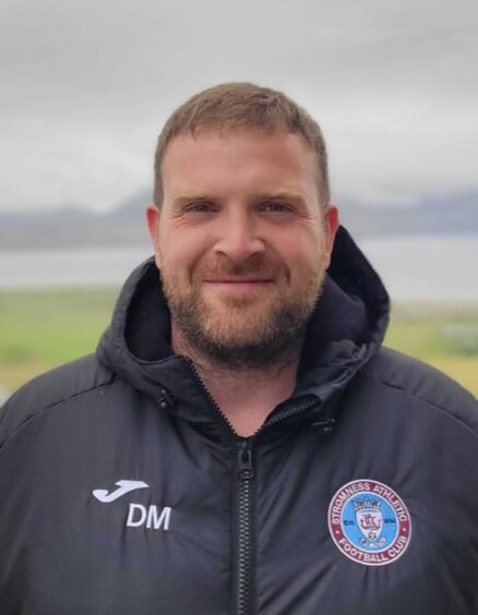 Stromness Athletic manager Dave MacRae