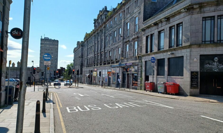 The bus gate on Bridge Street in Aberdeen, which could lead to cheaper bus tickets