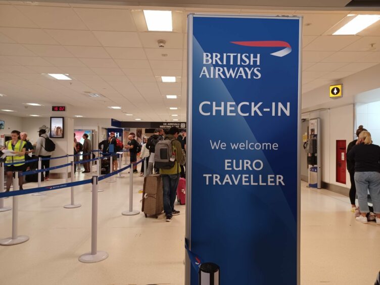 Aberdeen airport British Airways