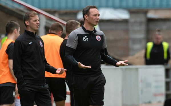 Stirling Albion boss Darren Young. Image: SNS