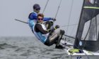 Kingussie sailor Fynn Sterritt competing at the 2023 Sailing World Championships. Image: Sportsbeat.