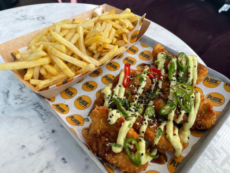 Chicken strips and chips available at Resident X during Aberdeen Restaurant Week