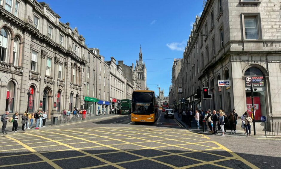 Aberdeen city centre.