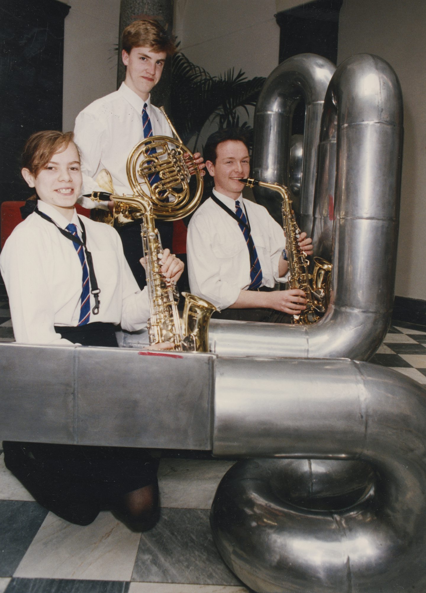 Aberdeen Grammar School wind band's first public performance in 1991.