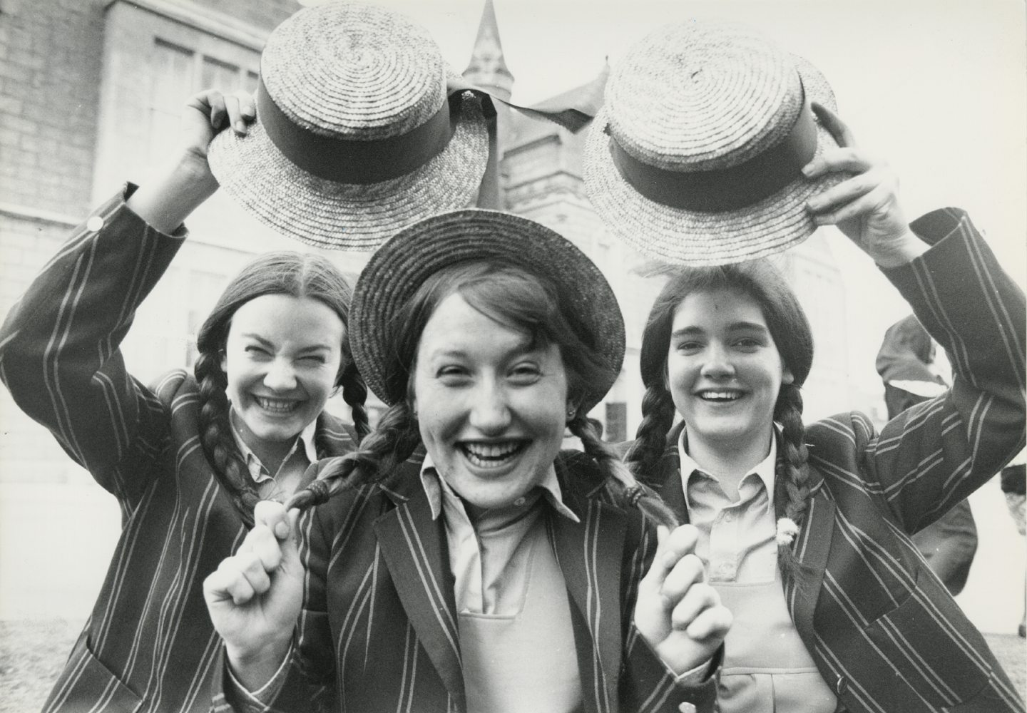 Pupils in the Senior Drama Society's The Prime of Miss Jean Brodie in 1992.