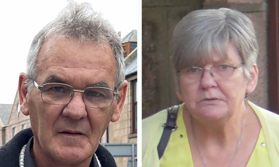 Convicted child abusers, husband and wife Andrew and Sandra Harper. Image: DC Thomson