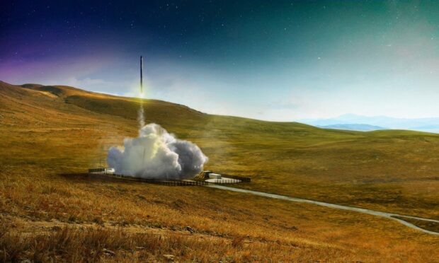 What could've been: An artist's impression of the now-scrapped Sutherland Spaceport. Image: Orbex