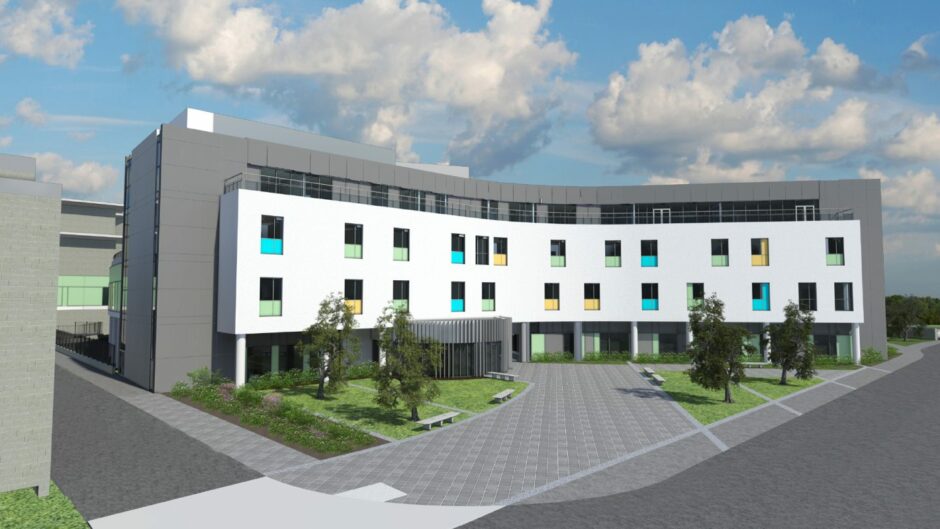 An artist's impression of what the Baird Family Hospital will look like.