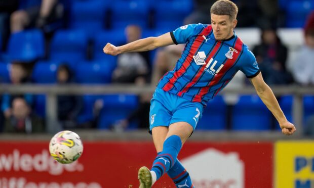 Caley Thistle midfielder Charlie Gilmour is chasing the side's first win of the Championship campaign against Dunfermline Athletic. Image: Jasperimage