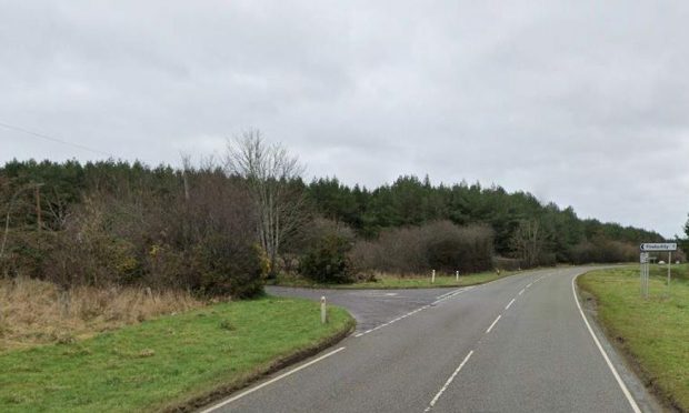 The incident occurred on the A98 heading towards Cullen. Image: Google.