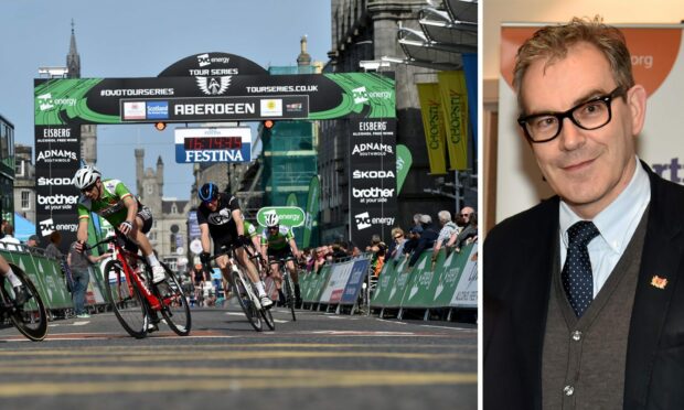 Richard Sweetnam was responsible for bringing the Ovo Energy Tour Cycling Road Race to Aberdeen. Image: Mhorvan Park/DC Thomson