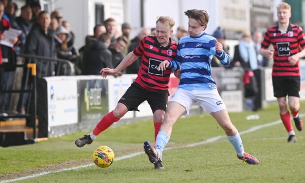 Jamie Michie, left, hopes Inverurie Locos can build on their first win of the season when they face Formartine United