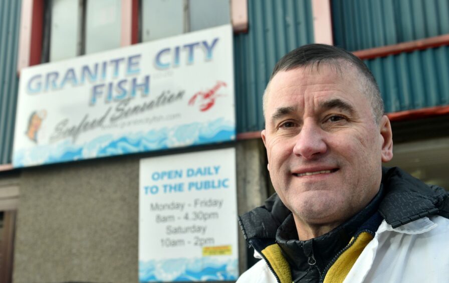 Ed Fletcher of Granite City Fish, a business that has suffered due to the South College Street roadworks.