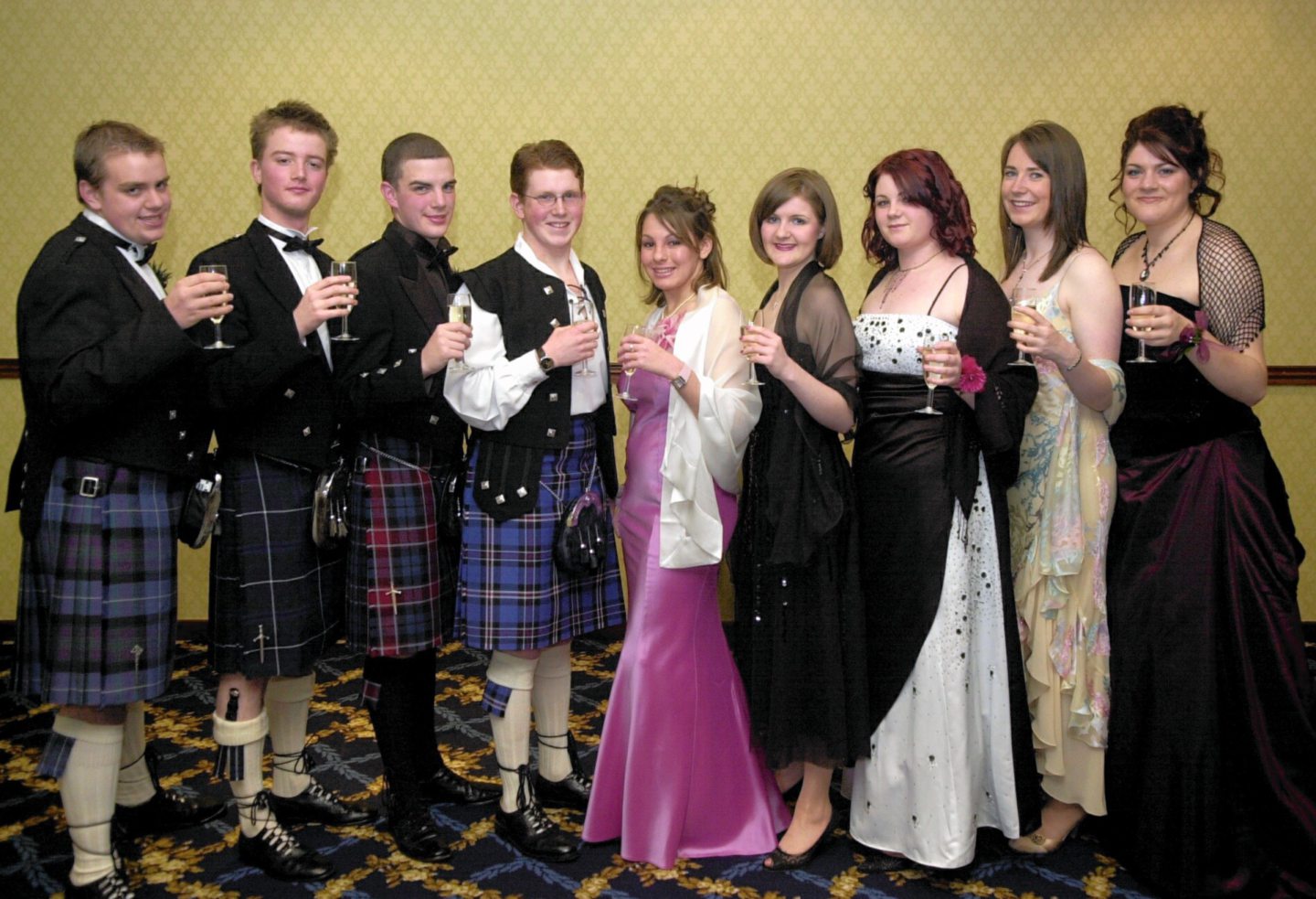 Grammar pupils' prom at the Queen's Hotel in 2005.