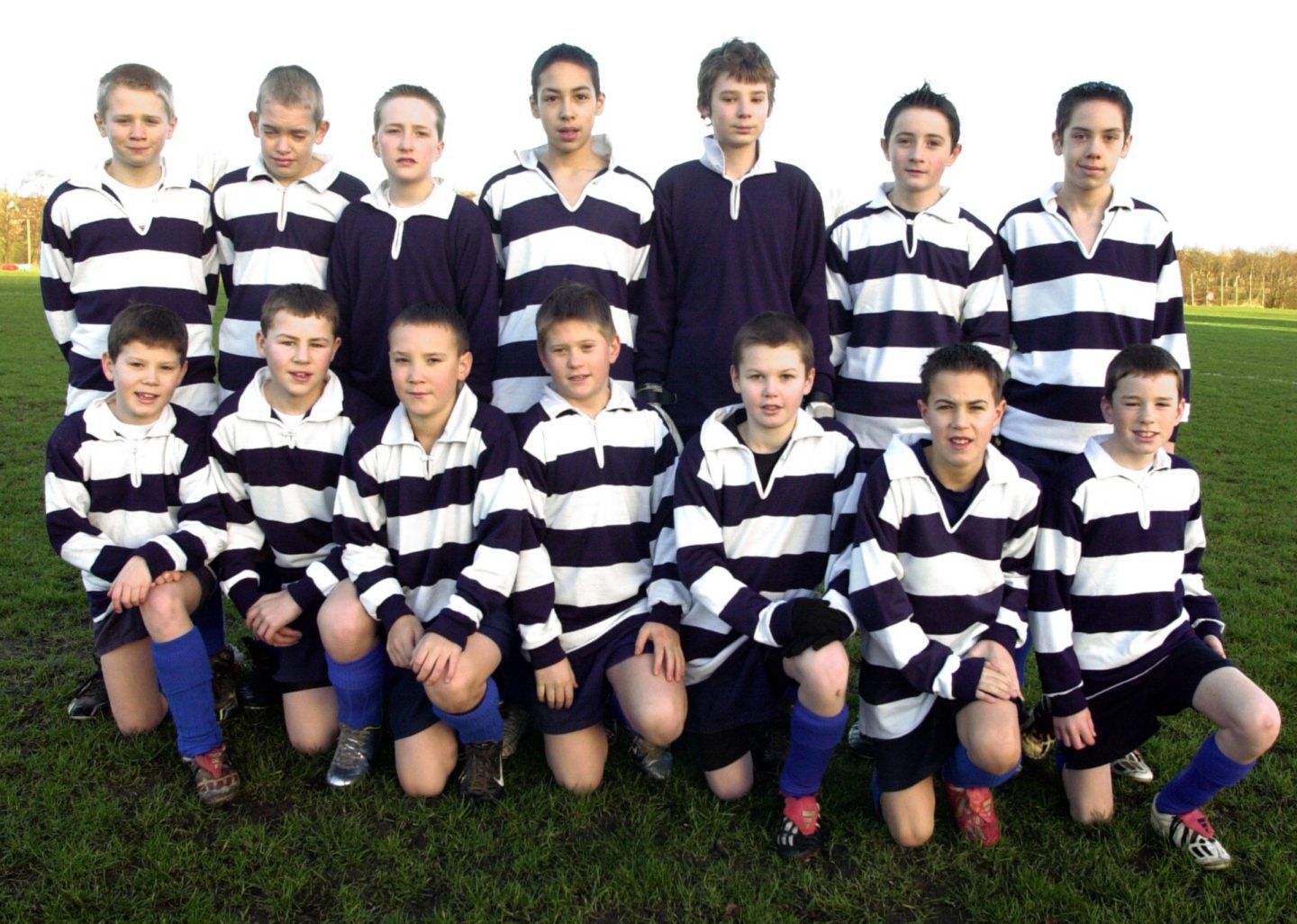 The Aberdeen Grammar under-13 football team photo in 2003.