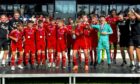 Aberdeen's winners savour the trophy glory in the Netherlands. Image: Aberdeen FC