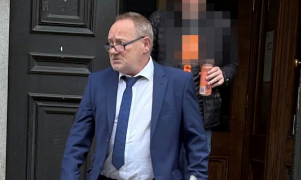 Colin Forrester leaves Aberdeen Sheriff Court. Image: DC Thomson