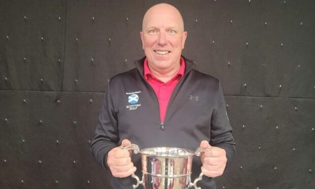 Nigg Bay Club Championship winner Gordon Grimmer. Image: Alan Brown.