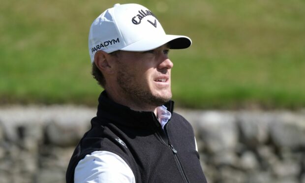 American golfer Jordan Gumberg in action at the Farmfoods Scottish Challenge. Image: Five Star Sports Agency.