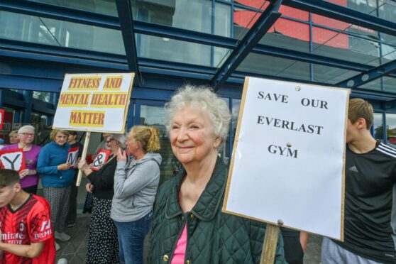 Members staged a protest at Everlast Gym earlier this year.
Image: Jason Hedges/DC Thomson