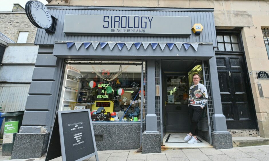 The exterior of Sirology in Elgin