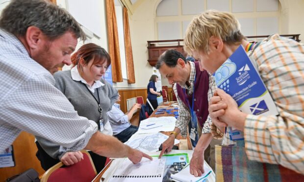 Proposals have been displayed to residents, campaigners and councillors at an event in Aberlour. Image: Jason Hedges/DC Thomson