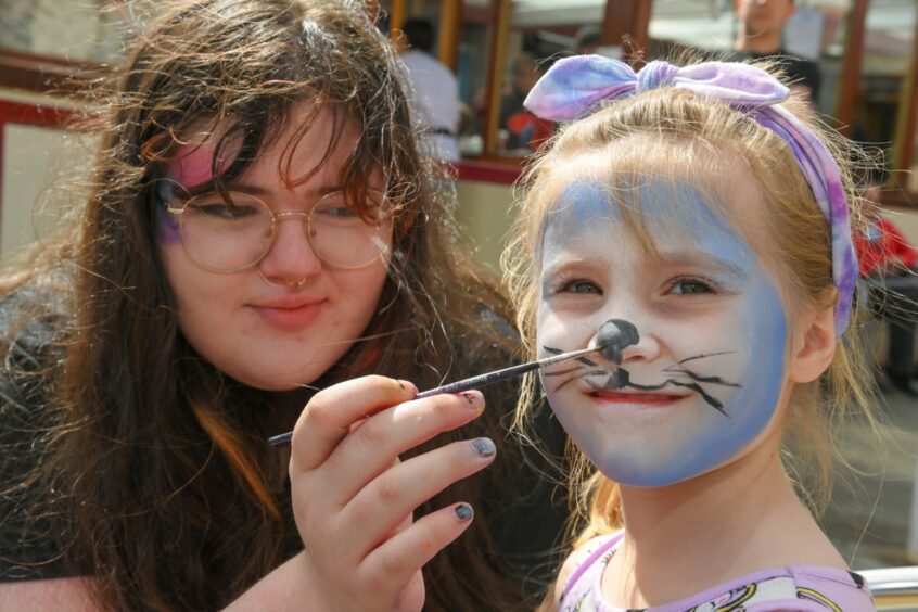 Picture of Callie Carvery, 6 at Fraserburgh Comic Con event. Image: Kenny Elrick/DC Thomson