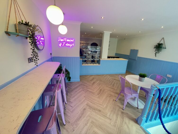 The interior of Cookie Cult in Aberdeen