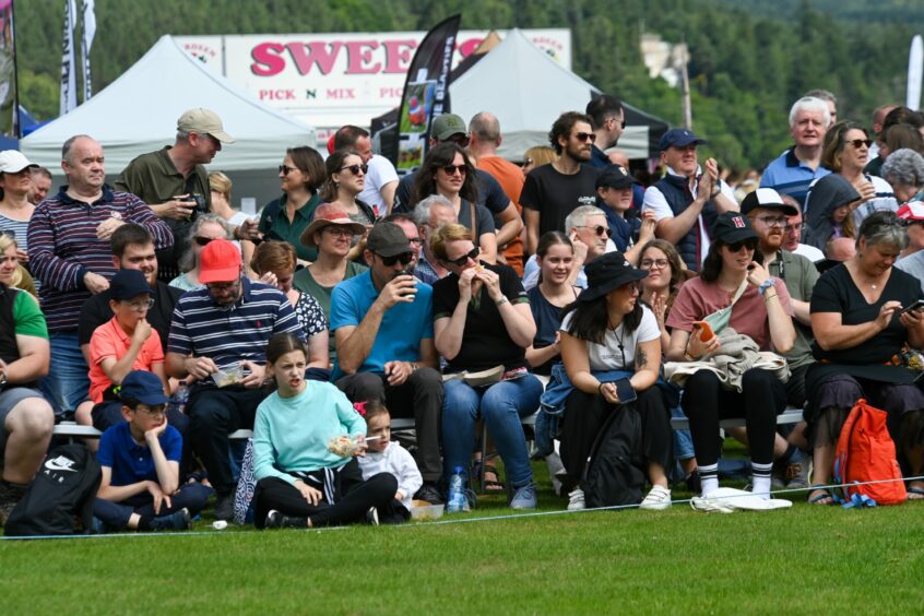 Crowds at Ballater Highland Games 2023