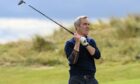 James Nesbitt playing Trump International Golf Links. Image: Kenny Elrick/DC Thomson.