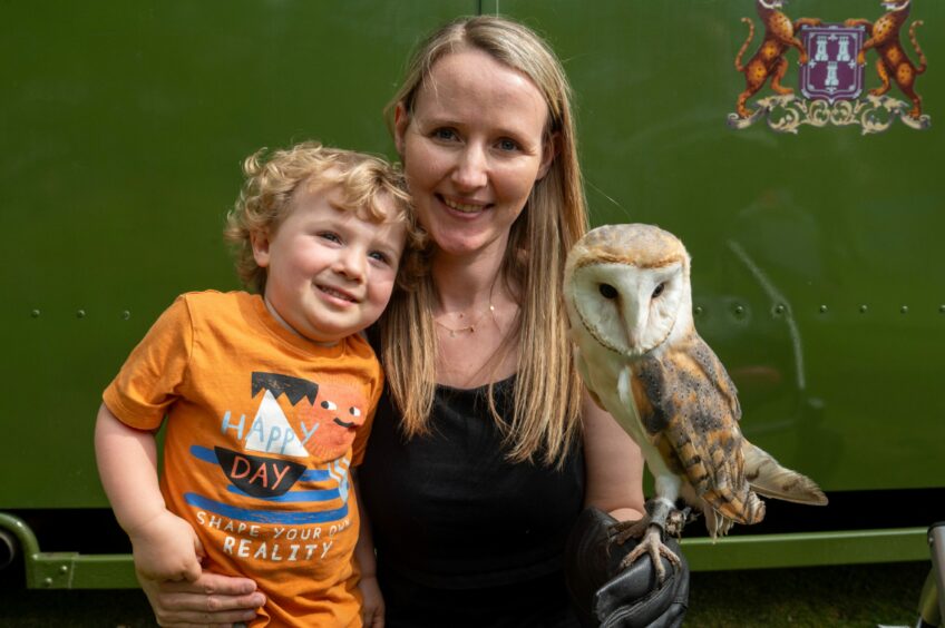 Picture of (L-R) Callum, 3, with mum Emma Sharples. 