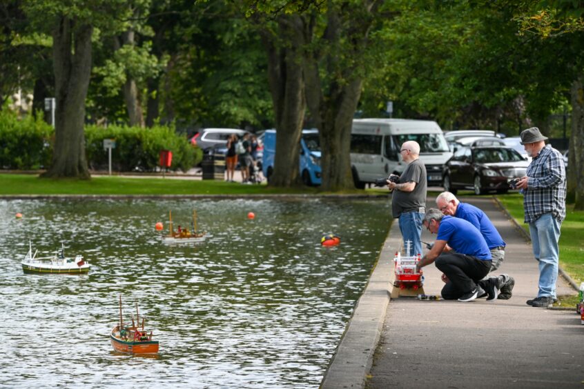 The model boat club’s Open Day at the lower pond within the park which will include a model boat display.