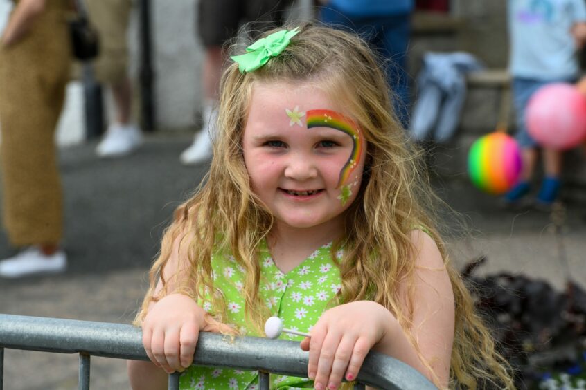 A kid with facepaint