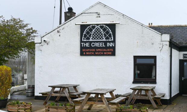 Exterior of seafood restaurant the Creel inn