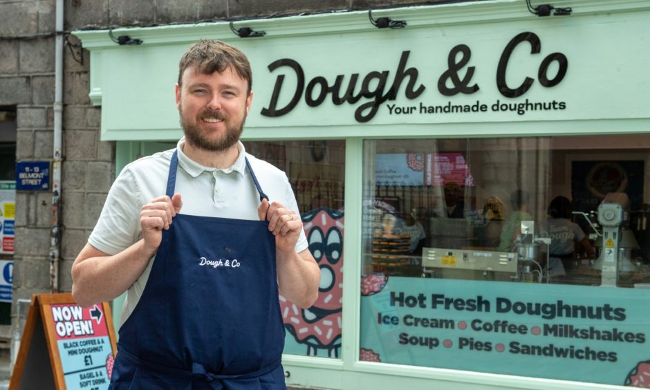 Owner Stuart McPhee outside Dough & Co.