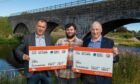 Campaigners for North East Rail pictured in Dyce.