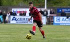 Glen Donald scored for Inverurie Locos against Dyce in the Aberdeenshire Shield