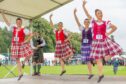 Highland Dancers added a splash of colour at the games on Saturday. Image Kami Thomson/DC Thomson