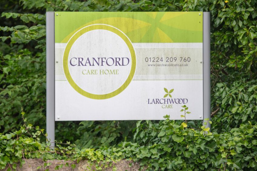 Cranford Care Home signage.