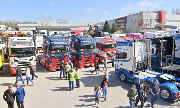 Grampian Truck Show at the Thainstone Centre. Image: Kami Thomson / DC Thomson