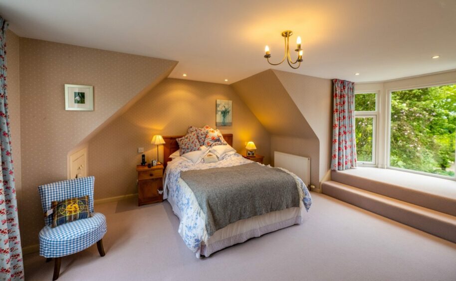 Spacious bedroom in the Inverurie house.