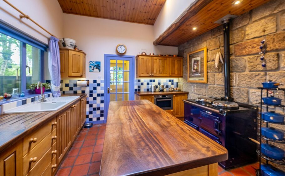 Large kitchen within the Inverurie property.